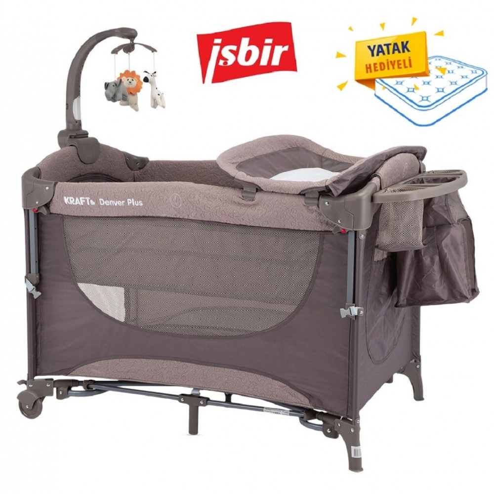 Kraft Denver Plus Anne Yanı Oyun Parkı 63x105 cm Bej