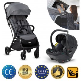 Kraft Flash Kabin Boy Travel Sistem Bebek Arabası Gri