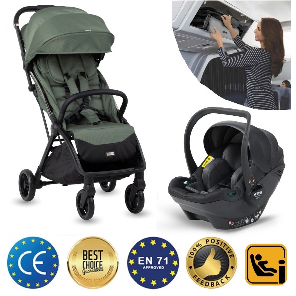 Kraft Flash Kabin Boy Travel Sistem Bebek Arabası Yeşil