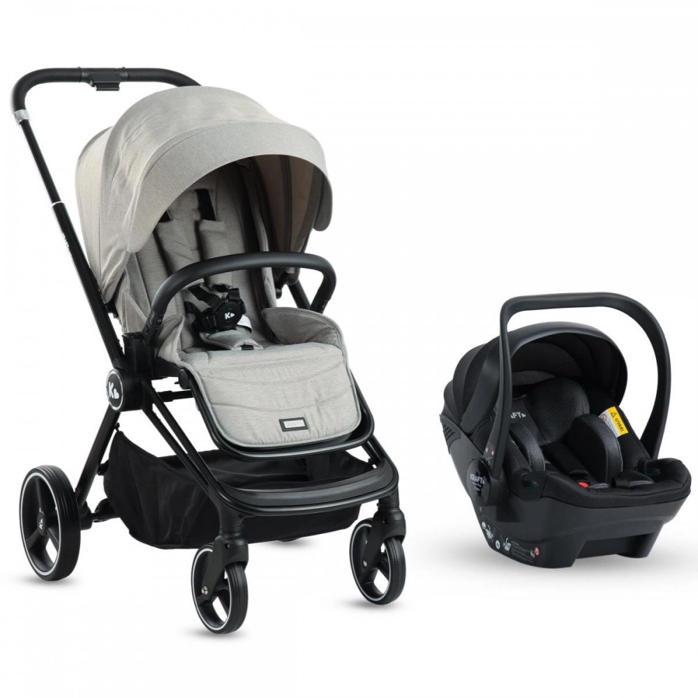 Kraft Mila Travel Sistem Bebek Arabası Gri