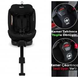 Kraft Prince Fix İ-size (40-150 Cm) 0-36 Kg Oto Koltuğu Siyah