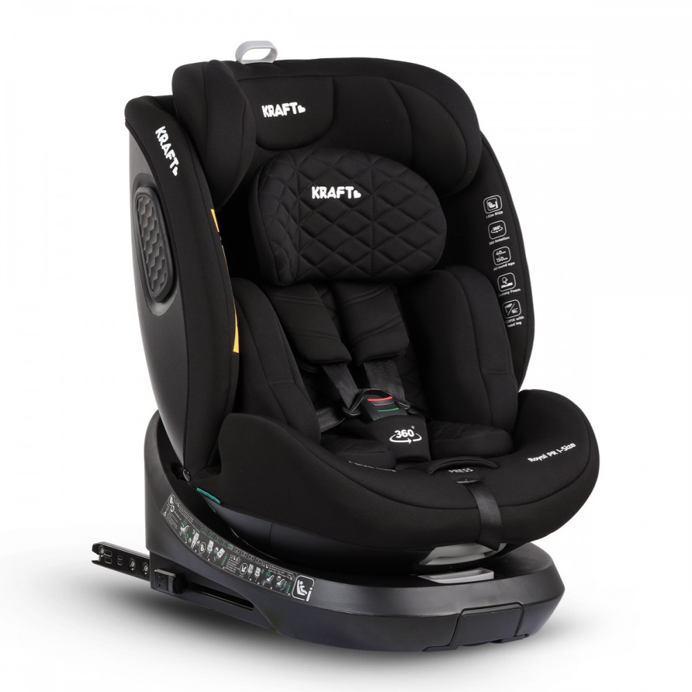 Kraft Royal PR i-size (40-150 cm) 0-36 Kg Oto Koltuğu Siyah