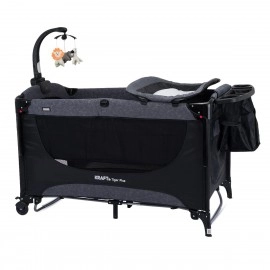 Kraft Tiger Plus Anne Yanı Oyun Parkı 70x120 cm Siyah