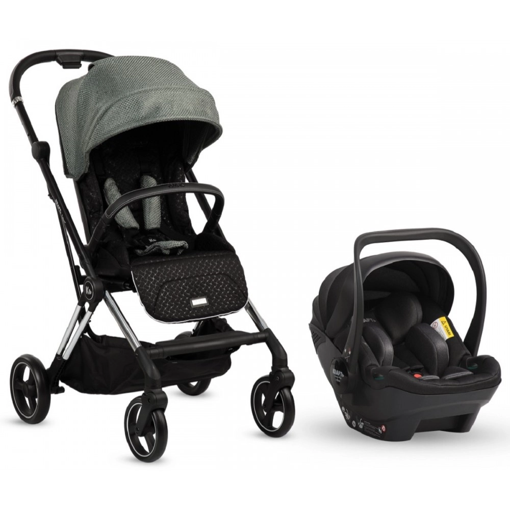 Kraft Tokyo Plus 360 Dönebilen Travel Sistem Bebek Arabası Siyah Yeşil