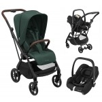 Maxi Cosi Leona2 Cabriofix I-Size Tek Elle Katlanabilen Çift Yönlü Seyahat Sistem Bebek Arabası Green