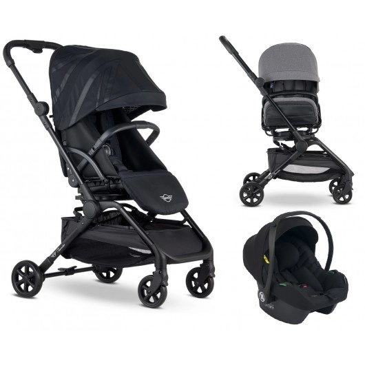 MINI by Easywalker Buggy TURN² Cosmo Travel Sistem Bebek Arabası Oxford Black