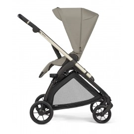 Inglesina Electa Tek El Tek Hamle ile Katlanıp Açılan Çift Yön Travel Sistem Bebek Arabası Battery Beige