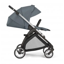 Inglesina Electa Tek El Tek Hamle ile Katlanıp Açılan Çift Yön Travel Sistem Bebek Arabası Union Grey
