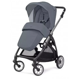 Inglesina Electa Tek El Tek Hamle ile Katlanıp Açılan Çift Yön Travel Sistem Bebek Arabası Union Grey