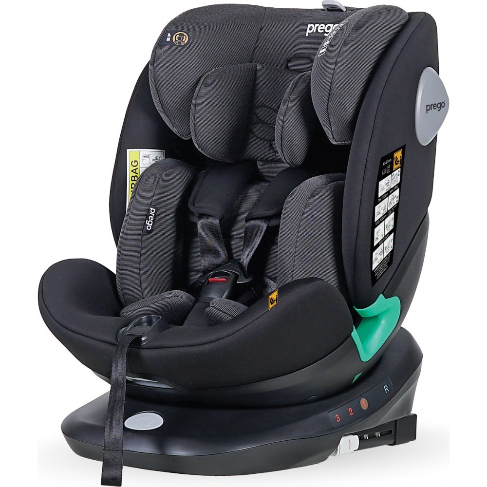 Prego Q9004 Tronfix i-Size 360 Dönebilir 0-36 Kg Oto Koltuğu Siyah
