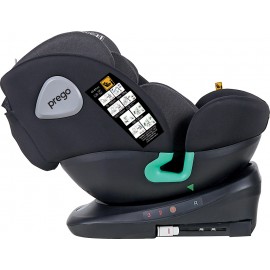 Prego Q9004 Tronfix i-Size 360 Dönebilir 0-36 Kg Oto Koltuğu Siyah