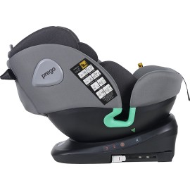 Prego Q9004 Tronfix i-Size 360 Dönebilir 0-36 Kg Oto Koltuğu Gri
