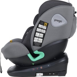 Prego Q9004 Tronfix i-Size 360 Dönebilir 0-36 Kg Oto Koltuğu Gri