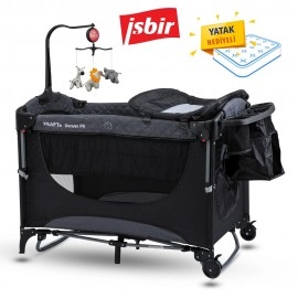Kraft Denver PR Anne Yanı Oyun Parkı 63x105 cm Koyu Gri