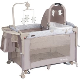 Prego Playful Anne Yanı Bebek Oyun Parkı Yatak Bej