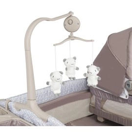 Prego Playful Anne Yanı Bebek Oyun Parkı Yatak Bej
