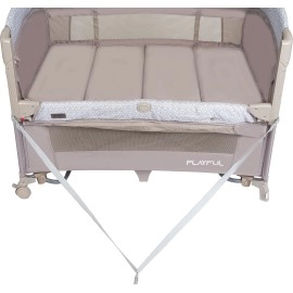 Prego Playful Anne Yanı Bebek Oyun Parkı Yatak Bej