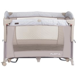 Prego Playful Anne Yanı Bebek Oyun Parkı Yatak Bej
