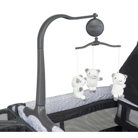 Prego Playful Anne Yanı Bebek Oyun Parkı Yatak Füme