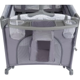 Prego Playful Anne Yanı Bebek Oyun Parkı Yatak Gri