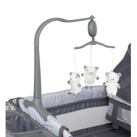 Prego Playful Anne Yanı Bebek Oyun Parkı Yatak Gri