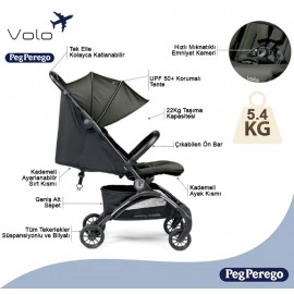 Peg Perego Volo Kabin Boy  Bebek Arabası Blue Shine