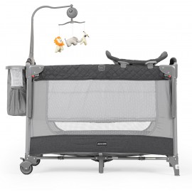 Pierre Cardin Luna Anne Yanı Park Yatak Oyun Parkı Yatak Hediyeli Gri