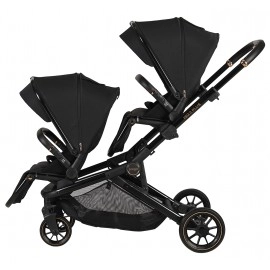 Prego İbiza Plus I-Size İkiz Travel Sistem Bebek Arabası Siyah 
