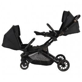 Prego İbiza Plus I-Size İkiz Travel Sistem Bebek Arabası Siyah 